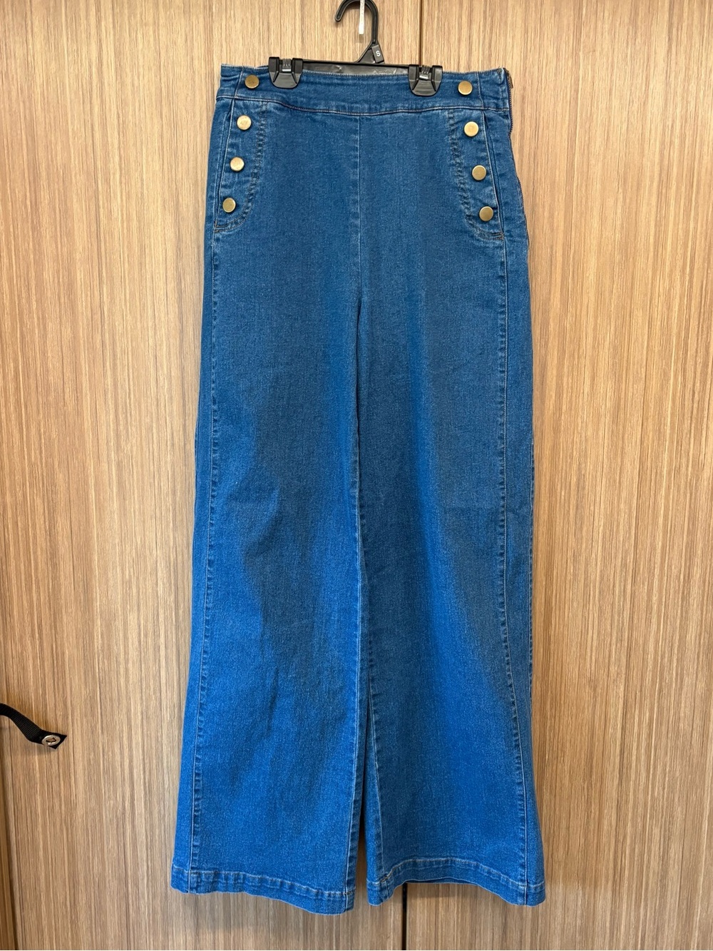 Sugarlips Jamie Denim Emi Wide Leg Pants